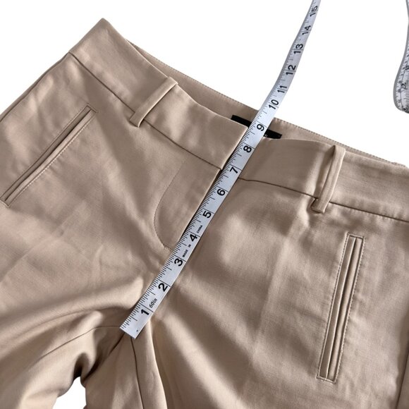 Ann Taylor Beige Womens Dress Pants Size 4 Cotton/Spandex Blend With Pockets - Picture 6 of 11